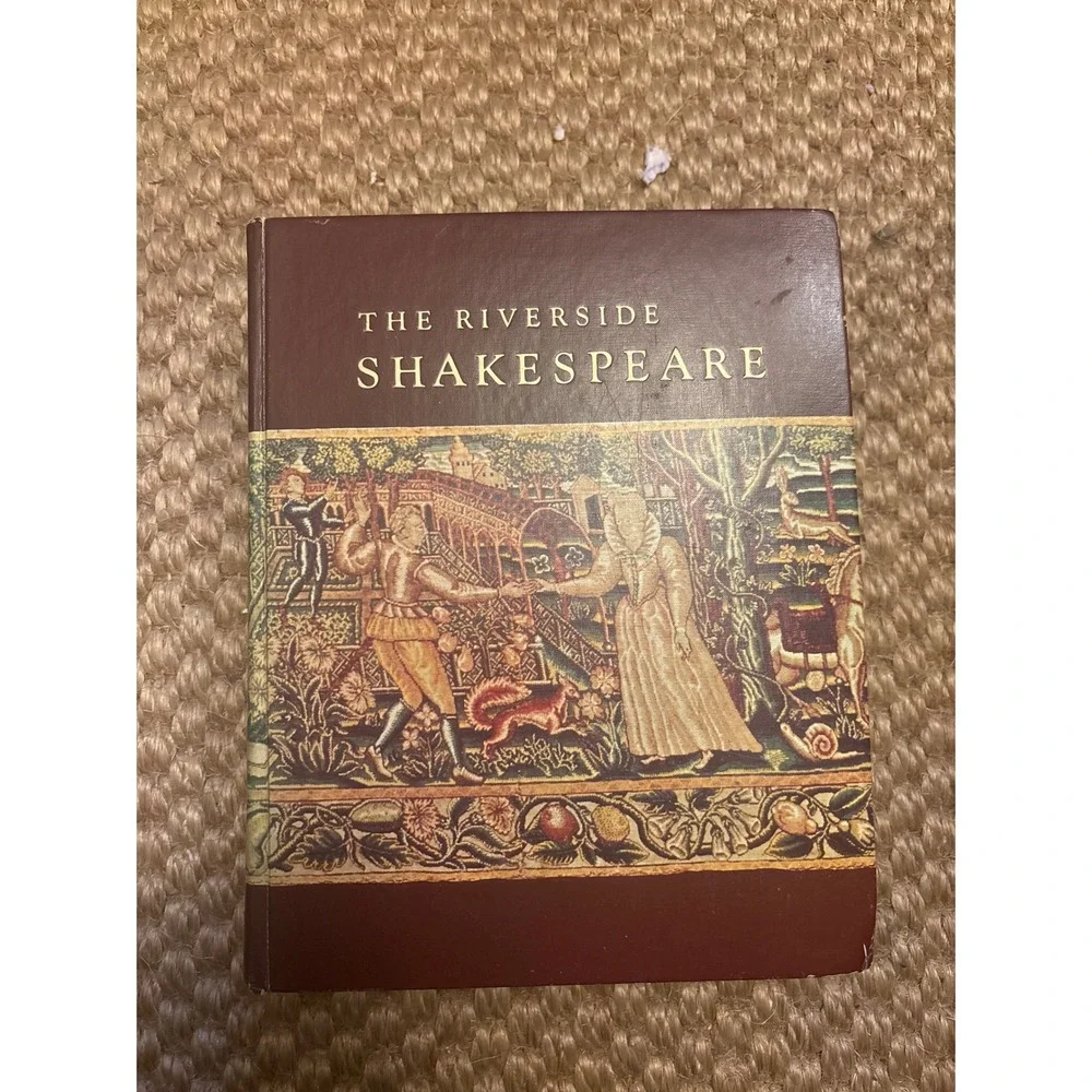 Houghton Mifflin The Riverside Shakespeare Book OS‎ Brown Good 1974 Hardcover